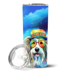 Bearded Collie Hippie Dog Stainless Steel Tumbler | Insulated Mug | The Roast Co. (Default: Default)