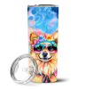 Pomeranian Hippie Dog Stainless Steel Tumbler | Insulated Mug | The Roast Co.
