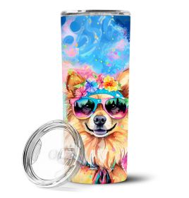 Pomeranian Hippie Dog Stainless Steel Tumbler | Insulated Mug | The Roast Co. (Default: Default)