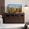 Farmhouse 4-Door Buffet & Coffee Bar Cabinet with Barn Design | The Roast Co.