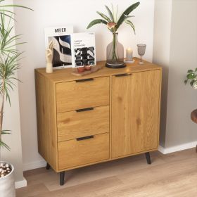 Versatile Wood Sideboard Buffet & Coffee Bar Cabinet | The Roast Co. (Cabinets: 1, Color: Natural)
