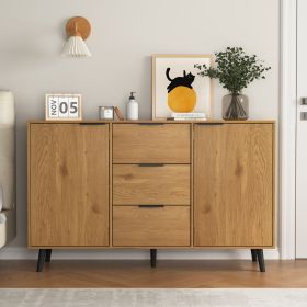 Versatile Wood Sideboard Buffet & Coffee Bar Cabinet | The Roast Co. (Cabinets: 2, Color: Natural)