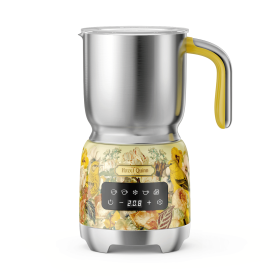5in1 Flower print electric milk foam device (XQP001F: XQP001F)