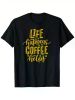 Funny "Life Happens Coffee Helps" Cotton Graphic Tee for Men & Women | The Roast Co.