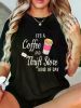 Women's 'Coffee & Thrift Store' Graphic Tee | The Roast Co.
