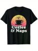 Funny 'Coffee & Naps' Unisex Graphic Tee | The Roast Co.