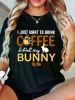 Women's Easter Bunny & Coffee Graphic Tee | The Roast Co.