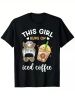 Women's 'Runs on Iced Coffee' Owl Graphic Tee | The Roast Co.