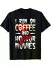 Men's 'Coffee & Horror Movies' Graphic Tee | The Roast Co.