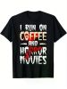 Men's 'Coffee & Horror Movies' Graphic Tee | The Roast Co.