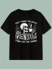 Funny 'Coffee First, Then Things' Skull Graphic Tee | The Roast Co.
