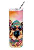 The Roast Co. "Hippie Dawg" German Shepherd Skinny Tumbler | Insulated Stainless Steel | BPA-Free | The Roast Co.