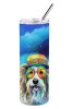 Bearded Collie Hippie Dog Stainless Steel Tumbler | Insulated Mug | The Roast Co.
