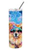 Pomeranian Hippie Dog Stainless Steel Tumbler | Insulated Mug | The Roast Co.
