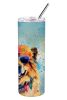 Chow Chow Hippie Dawg Stainless Steel Skinny Tumbler Vacuum Double Walled Reusable Insulated Tumbler Travel Cup for Coffee Cocktails Gift with Lid