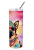 The Roast Co. "Hippie Dawg" German Shepherd Skinny Tumbler | Insulated Stainless Steel | BPA-Free | The Roast Co.
