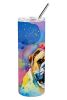 English Bulldog Hippie Dog Stainless Steel Tumbler | Insulated Travel Mug | The Roast Co.