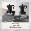 RAINBEAN Stovetop Espresso Maker 180ml for 3 Cups Espresso, Italian Moka Pot Coffee Maker