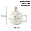 Christmas Ceramic Cup Creative Cute Santa Claus Astronaut Star Coffee Cup Large Capacity Milk Water Mug With Spoon Gift Box Xmas