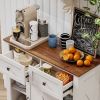 39" Sliding Barn Door Buffet & Coffee Bar Cabinet | The Roast Co.