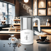 The "Velvet Froth" Electric Milk Frother | 450W Multi-Function for Hot & Cold Foam, Adjustable Temp & Thickness | BPA-Free | The Roast Co.