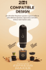 Wireless heated Coffee maker 100W Car Coffee Machine Nepresso / DoIce-Gust Capsule (Nestle) + coffee powder 2in1 extraction espresso 150 cups 7500 mAh